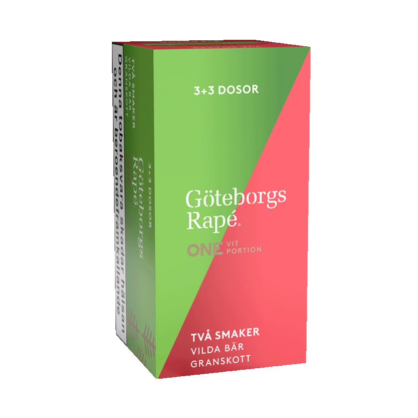 Göteborgs Rapé Göteborgs Rapé ONE Box 6‑pack – Vilda bär & Granskott - traditionellt snus