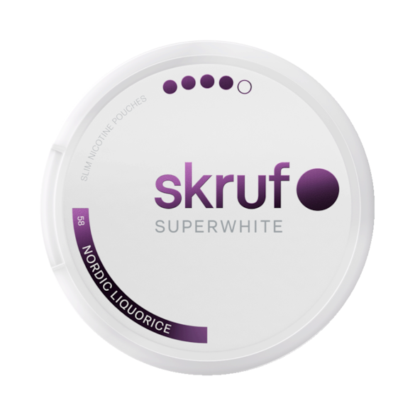Skruf Superwhite No.58 Nordic Liquorice Xtra