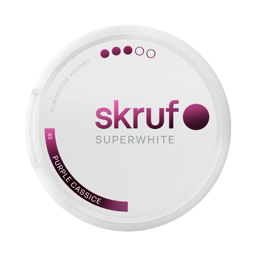 Skruf Skruf Super White No. 63 Purple Cassice #3 Normal - nikotinpåsar