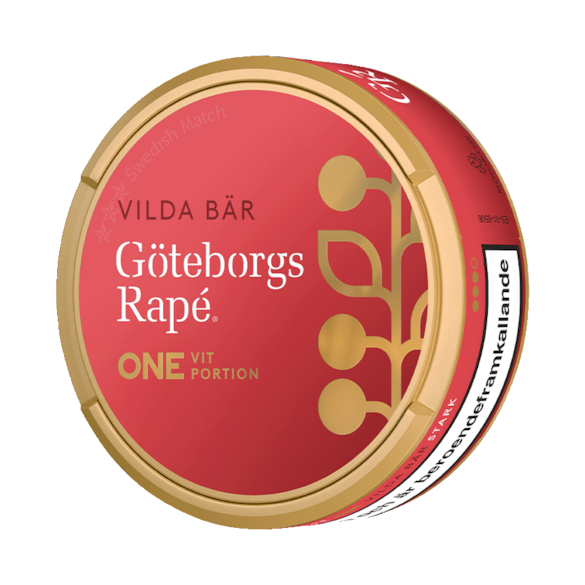 Göteborgs Rapé ONE Vilda Bär Vit Portion