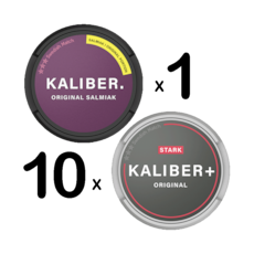 10 Kaliber Plus Original Stark + 1 Kaliber Original Salmiak