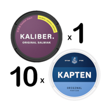 10 Kapten Original + 1 Kaliber Original Salmiak