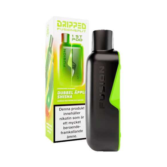 Dripped Fusion Split Pod Dubbel Äpple Shisha